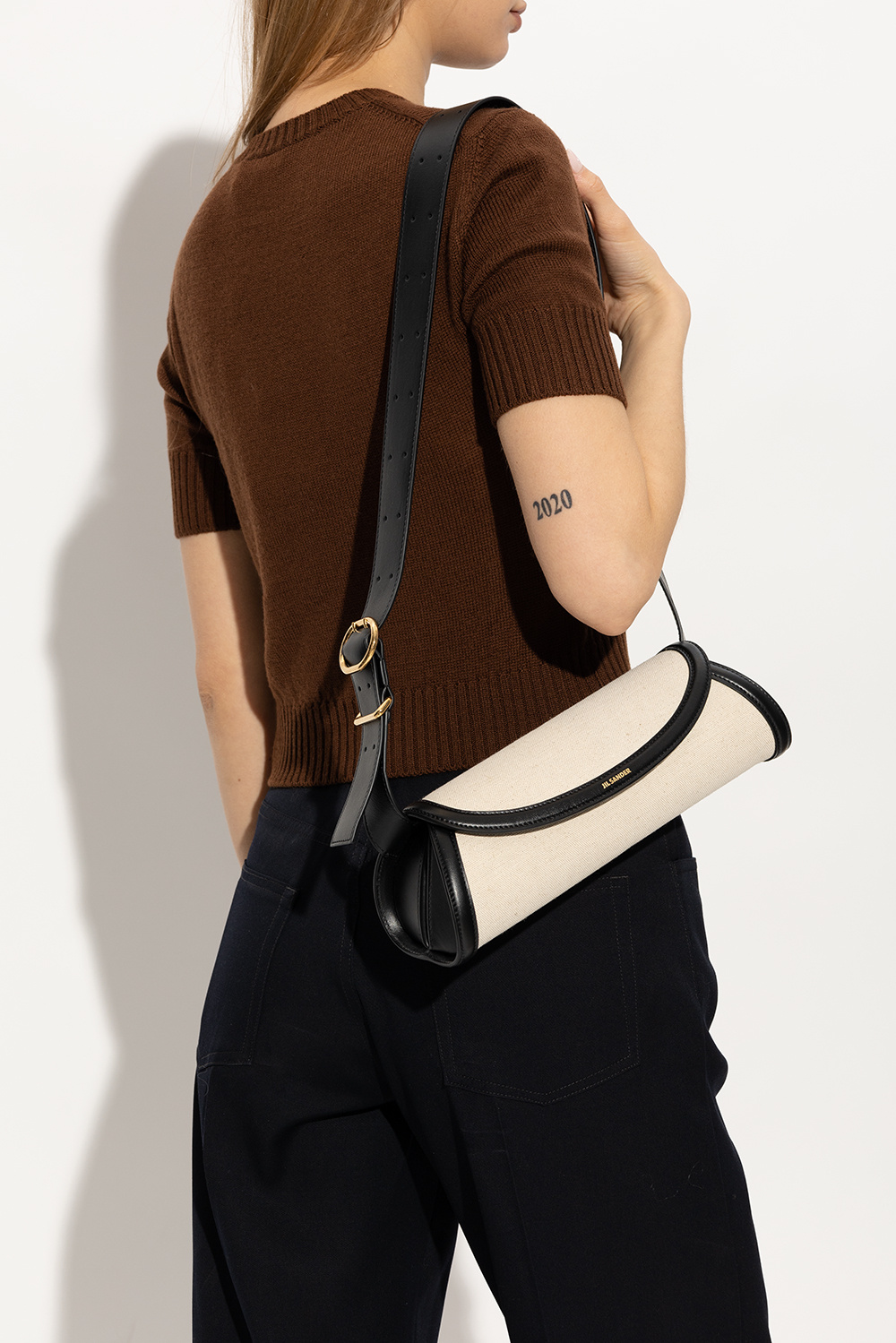 Cream 'Cannolo Small' shoulder bag JIL SANDER - Vitkac Canada